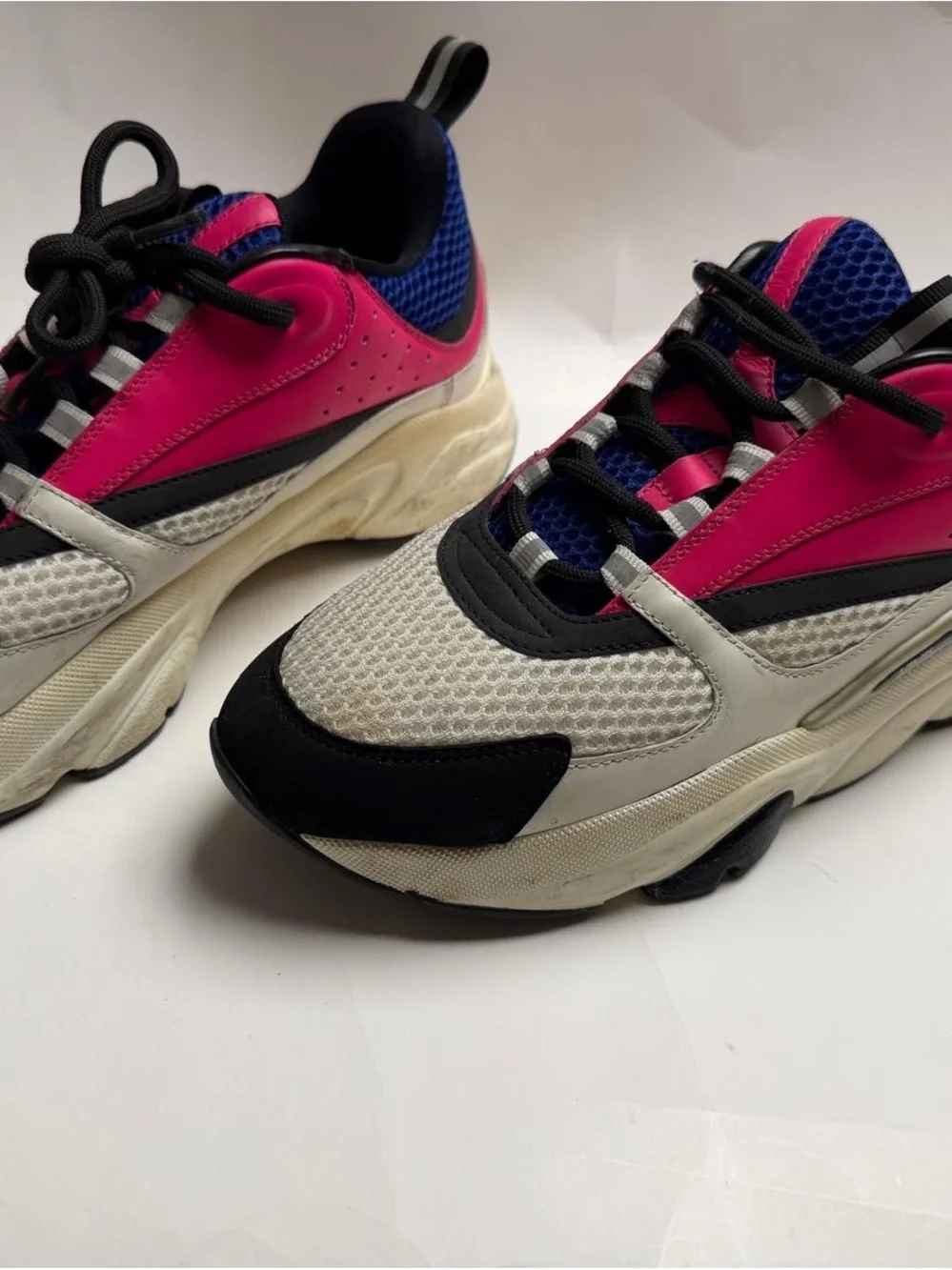 Dior B22 Sneakers Pink Blue White Black EU 43 US 10 Men’s w/ Original Box